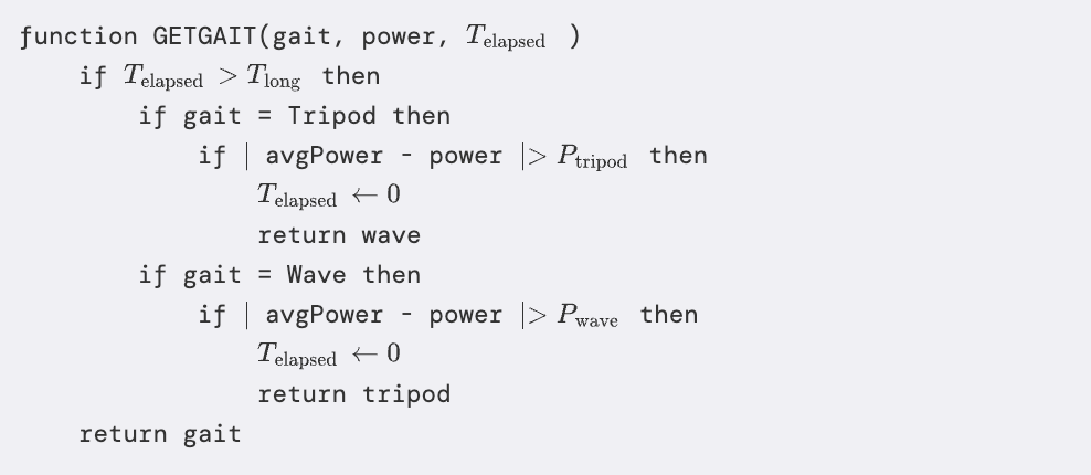 Rendered lstlisting block with typeset inline math