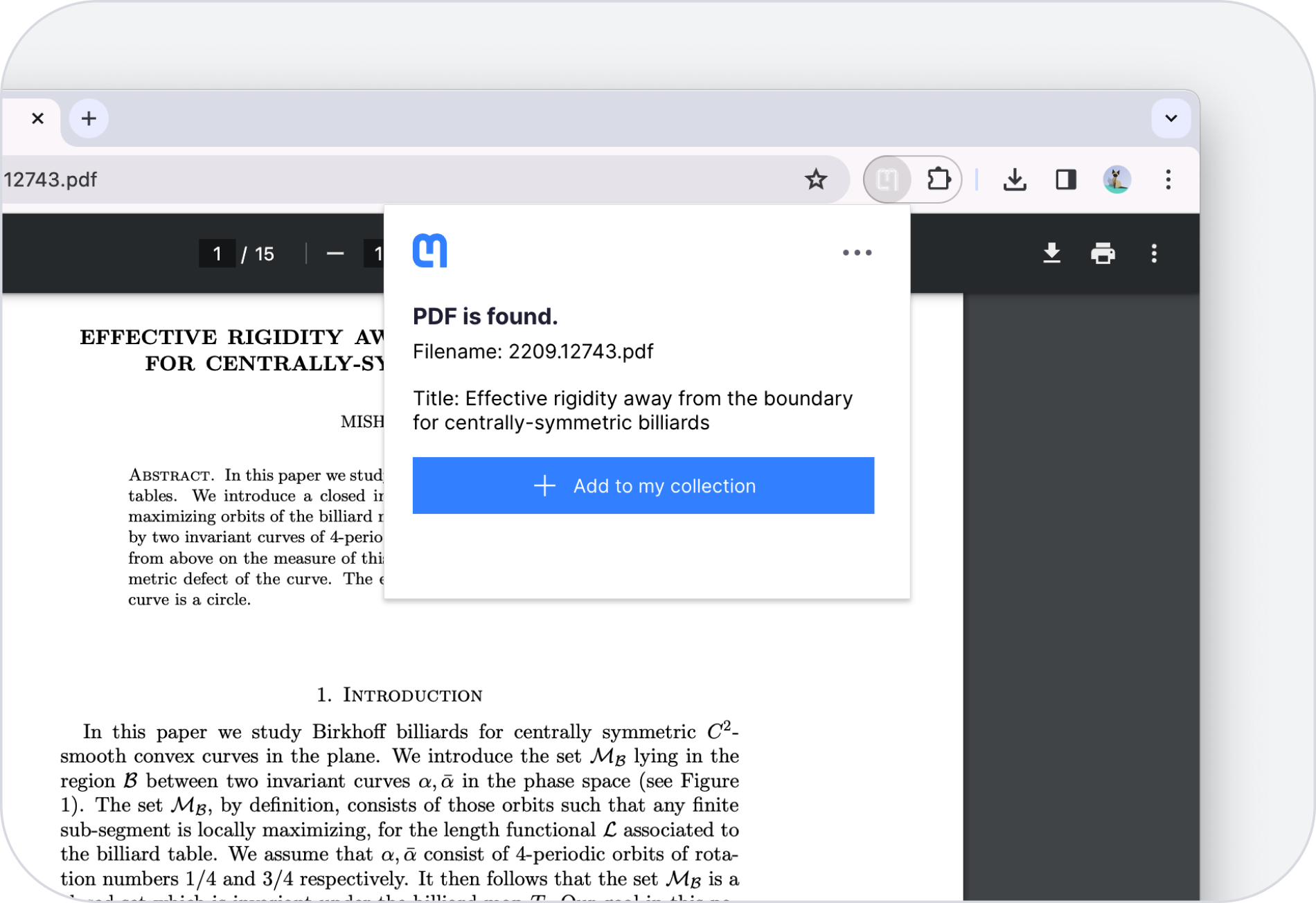 Chrome Extension for PDF cloud