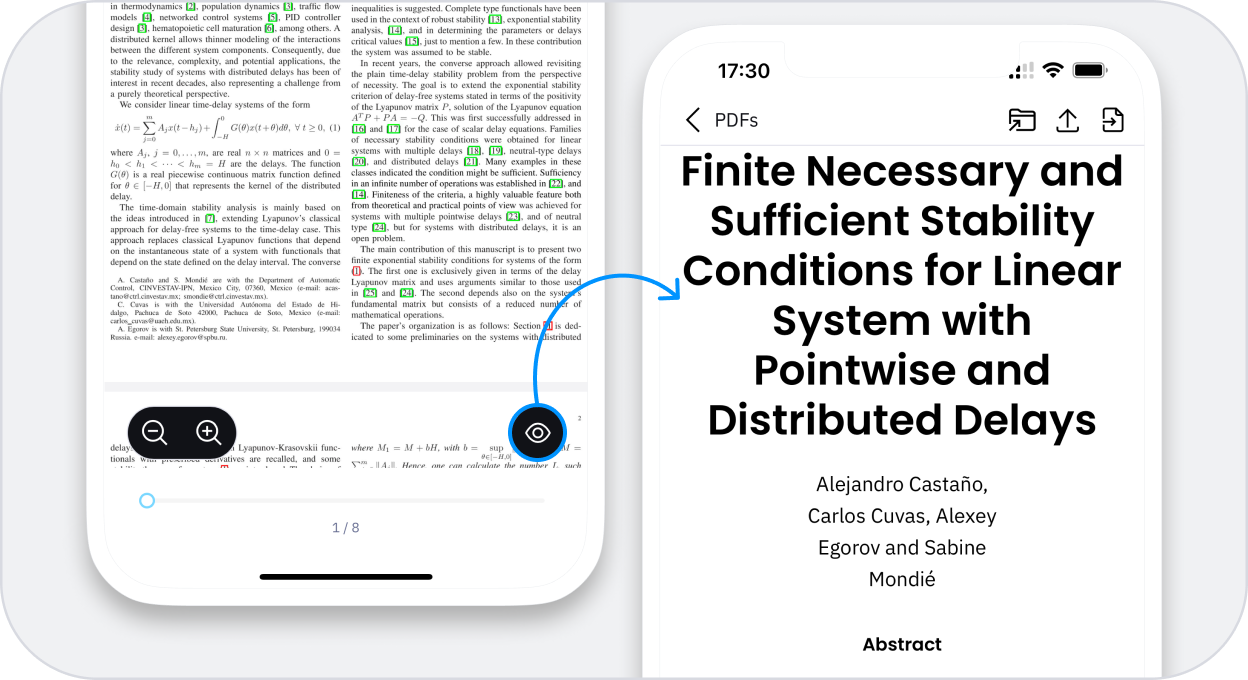 Read your PDFs with our Preview mode