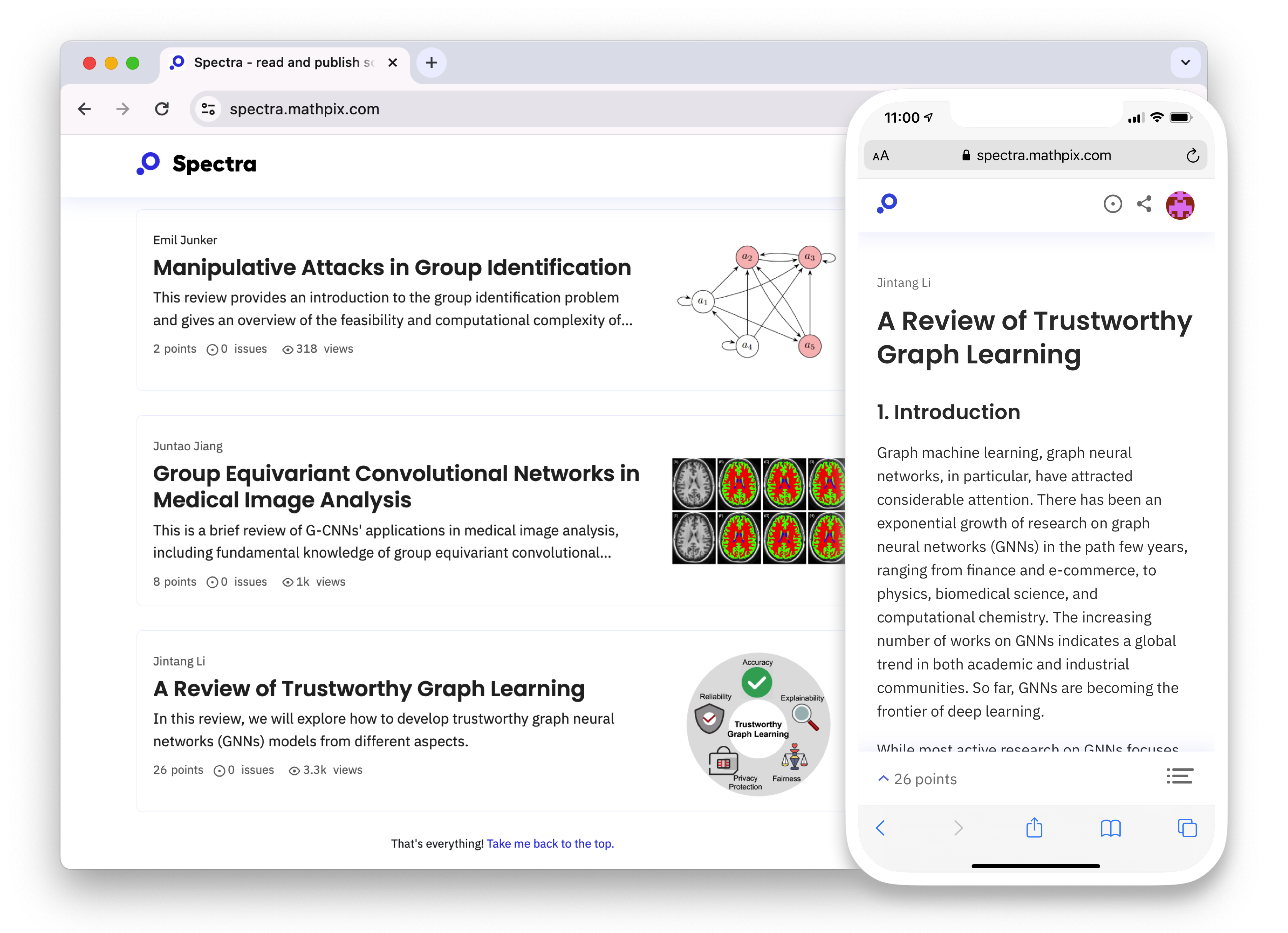 Spectra is an online publishing platform for math and science.