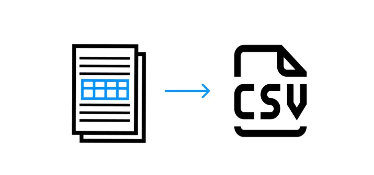 Convert Table to CSV